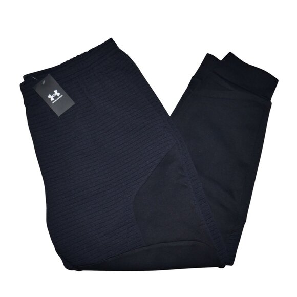 Under Armour Unstoppable Fleece Grid Joggers Men’s Size 2XLT Black 1386544-001 - Picture 4 of 7